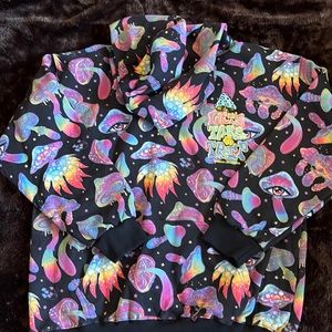 Psychedelic Mushroom Embroidered Sweatshirt